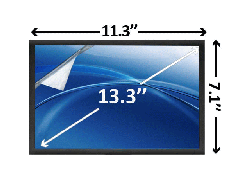 13.3 inch screen